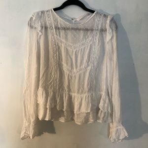 ZARA Ruffle Blouse